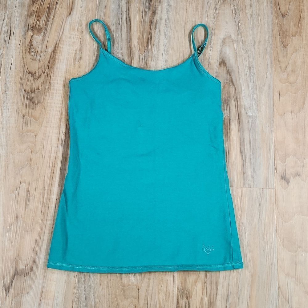 🩵Justice Teal Built-in Bra Sleeveless Top Youth Size 12